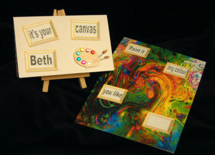 canvas easel card innner