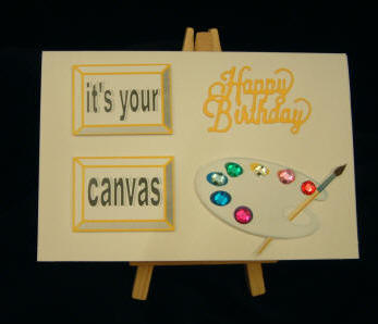 Canvas easel card 2